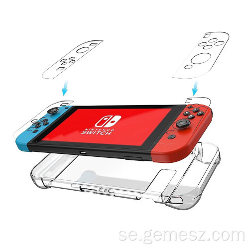 Transparent skyddsfodral i hård kristall till Nintendo Switch
